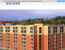 Tablet Screenshot of golderhospitality.com